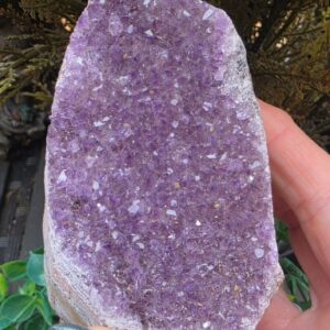 Cut Base Amethysts.